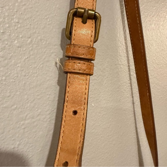 FRYE Lucy Leather Crossbody Saddle Bag Purse Brown - Picture 10 of 10